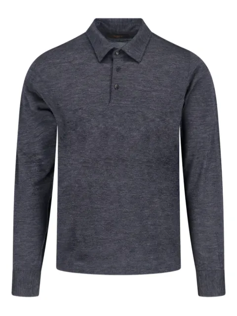 Zanone buttoned polo shirt Grey 815132ZM232