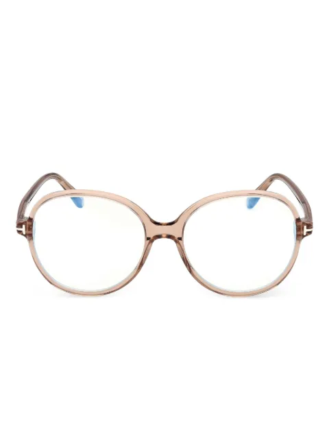 TOM FORD Eyewear round-frame glasses Neutrals FT6090B