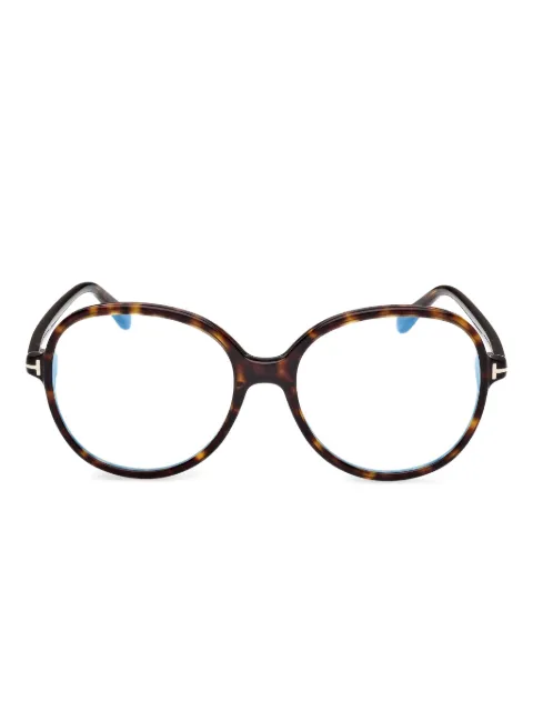 TOM FORD Eyewear round-frame glasses Brown FT6090B