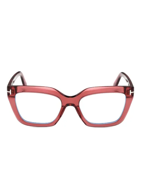 TOM FORD Eyewear square-frame glasses Red FT6093B