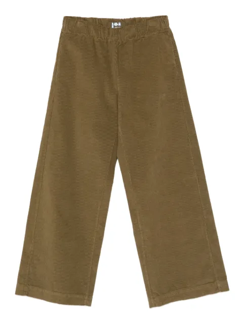Labo Art corduroy palazzo trousers Green L962FP006