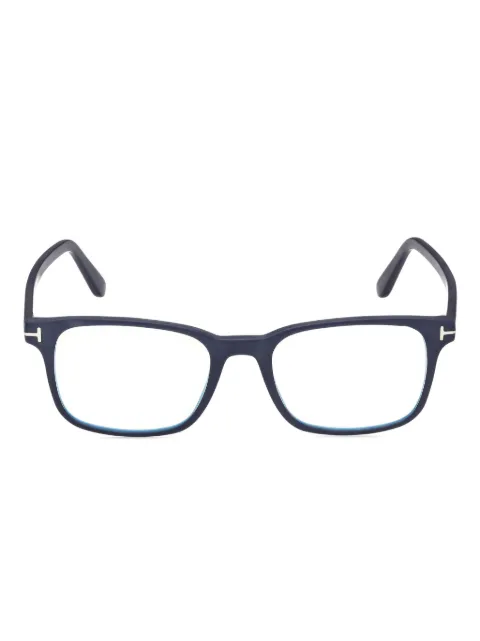 TOM FORD Eyewear rectangle-frame glasses Blue FT5831B