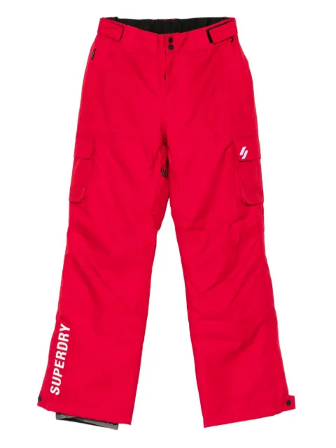 Superdry logo-print trousers Red WS110108AYGK