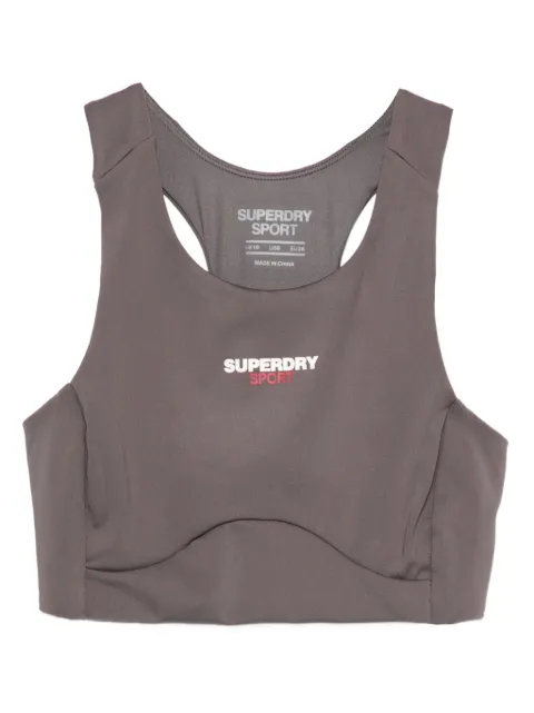 Superdry racerback performance top Brown WS311591A