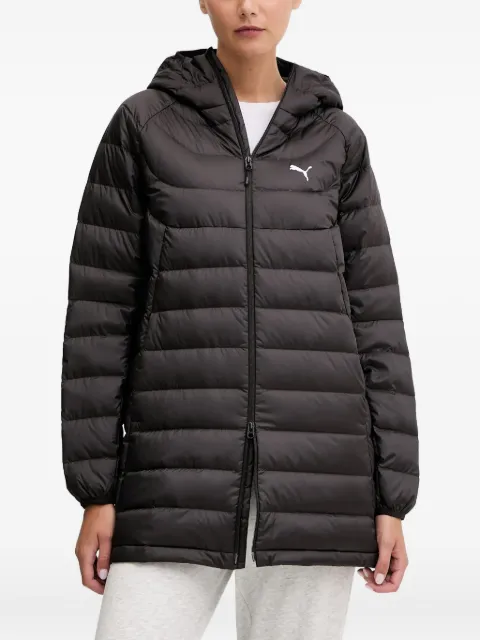 PUMA hooded logo-detail puffer jacket Black 685235