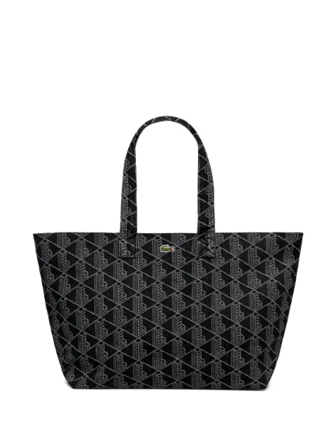 Lacoste Jacquard logo tote bag Black NU4994PB