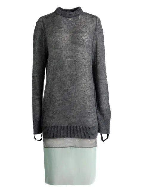 Coperni ribbed midi dress Grey COPML172Y1003