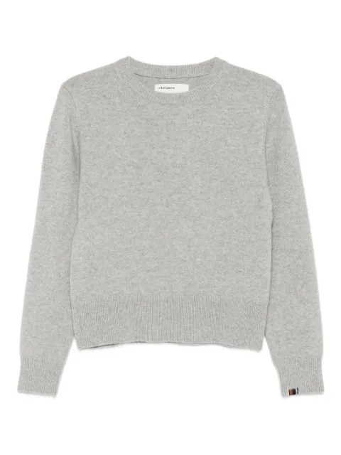 extreme cashmere crew-neck fine-knit sweater Grey 43000301TU01