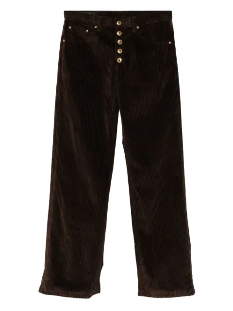 DONDUP buttoned corduroy pants Brown DP427VS0031XXXDDD730