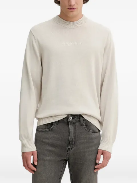 Karl Lagerfeld Jeans logo-detail crew-neck sweater Neutrals A4M180331ZI