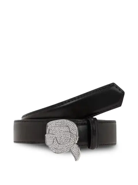 Karl Lagerfeld embellished-buckle belt Black A4W33046999