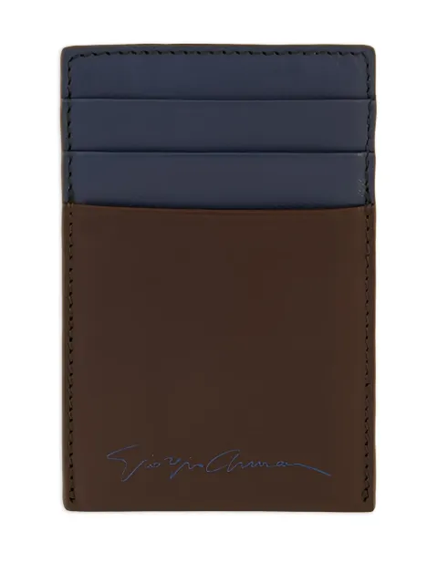 Giorgio Armani logo-print cardholder Brown Y2R697YS09E
