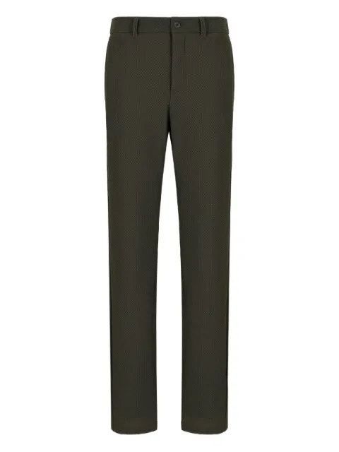 Giorgio Armani textured trousers Green GM000261TE10045