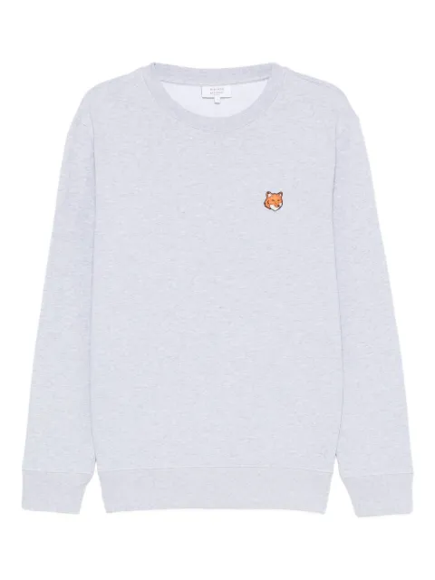 Maison Kitsuné fox-motif crew-neck sweatshirt Grey PM00303KM0340