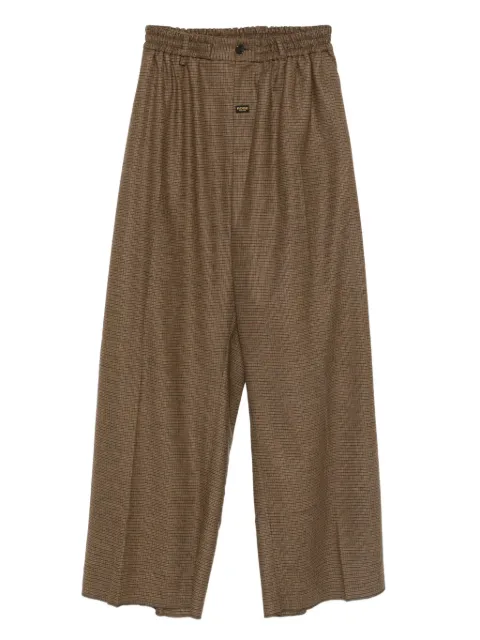 Martine Rose wide-leg tailored trousers Brown 377WT14700