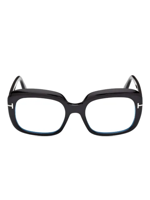 TOM FORD Eyewear geometric-frame glasses Black FT6096B