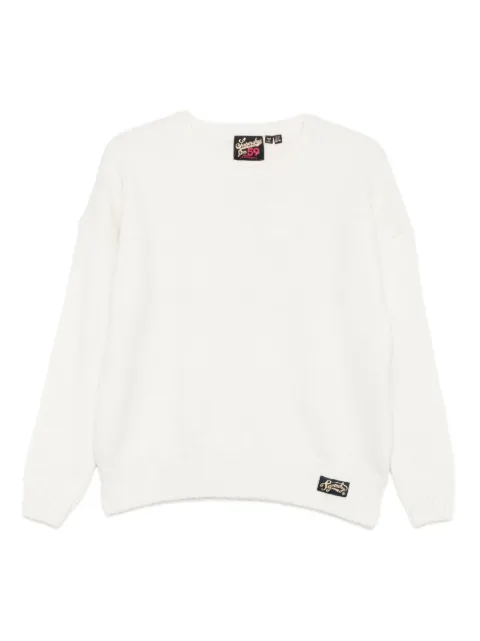 Superdry logo-patch sweater White W6110500A