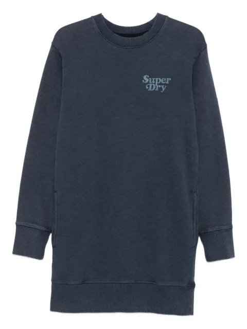 Superdry logo-print sweatshirt dress Blue W8011193A09S