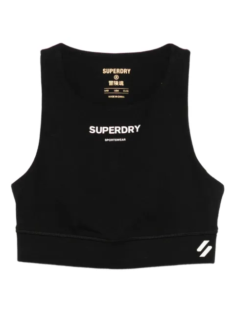 Superdry Code Core racerback tank top Black W6011428A