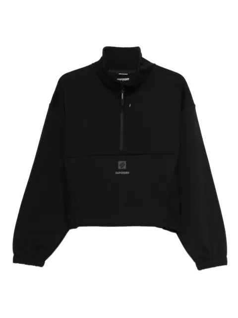 Superdry zip-neck sweater Black W2011392A