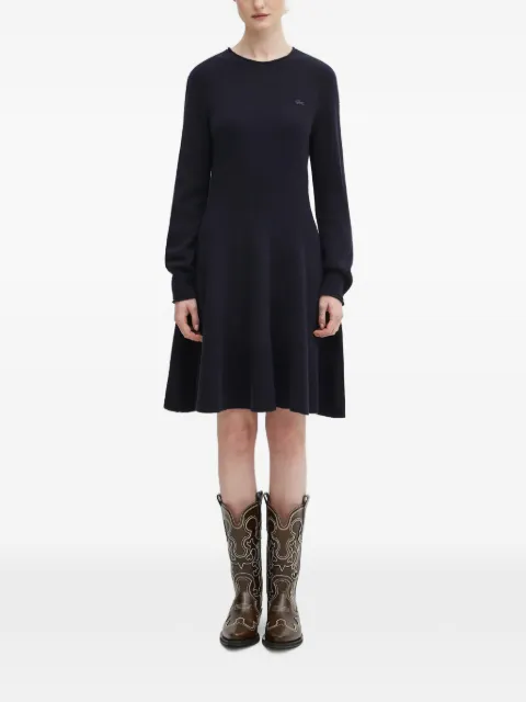 Lacoste long-sleeves logo mini dress Blue EF4161