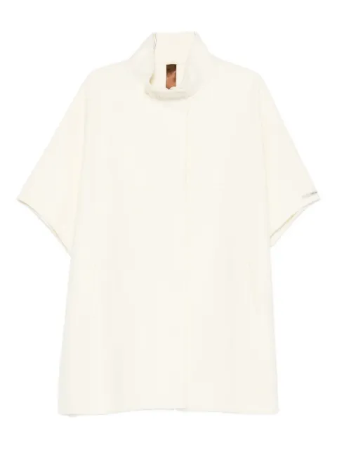 Glox high-neck panelled jacket White JJ219