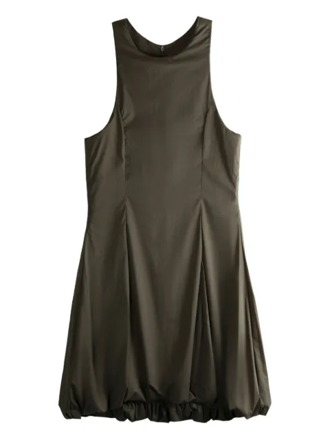 Amomento gathered midi dress Brown AM25FWW03DR