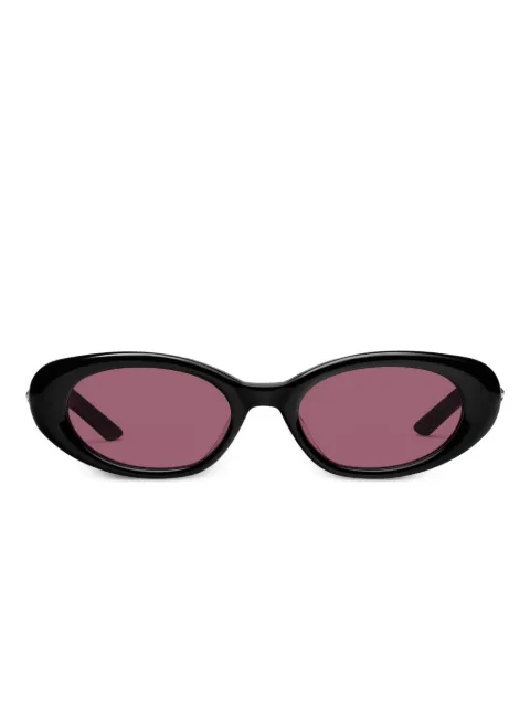 Gentle Monster Loco 01(R) star-detail oval-frame sunglasses Black LOCO01R