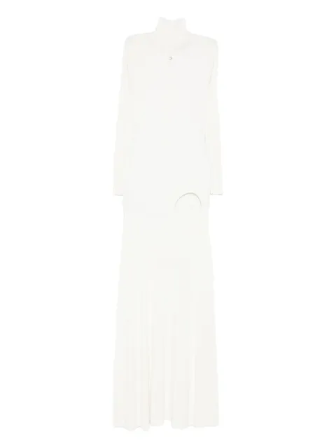 Coperni ribbed-knit dress White COPML155Y3011