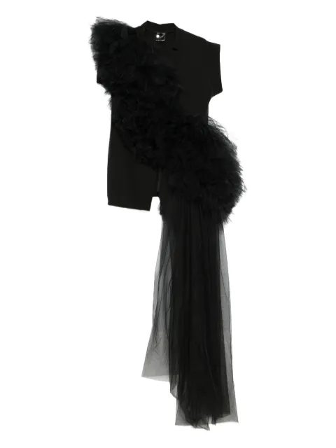 Alchemy ruffled tulle dress Black LIA729