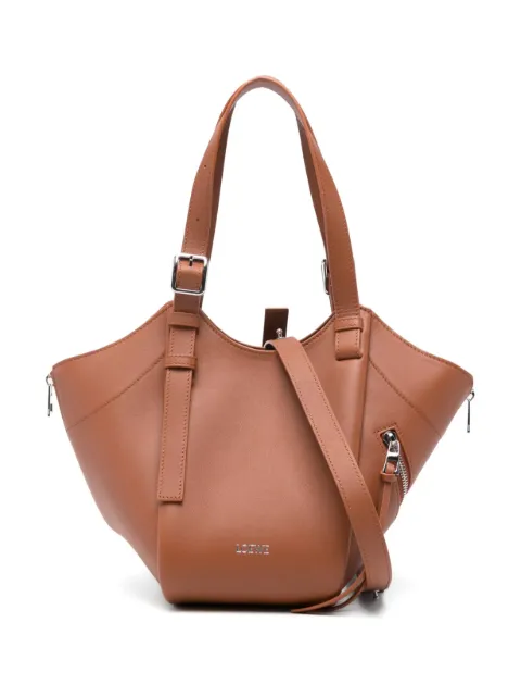 LOEWE Hammock Flip leather tote bag Brown A538HHBX07