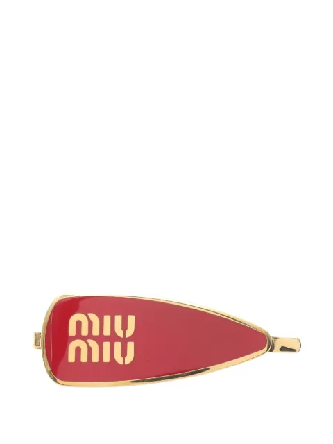 Miu Miu Pre-Owned 2020s logo hairpin Gold 1012987