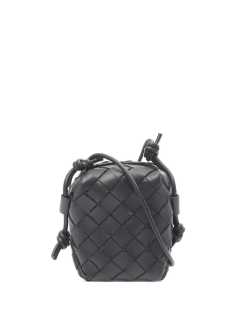 Bottega Veneta Pre-Owned Intrecciato leather shoulder bag Black 1012949