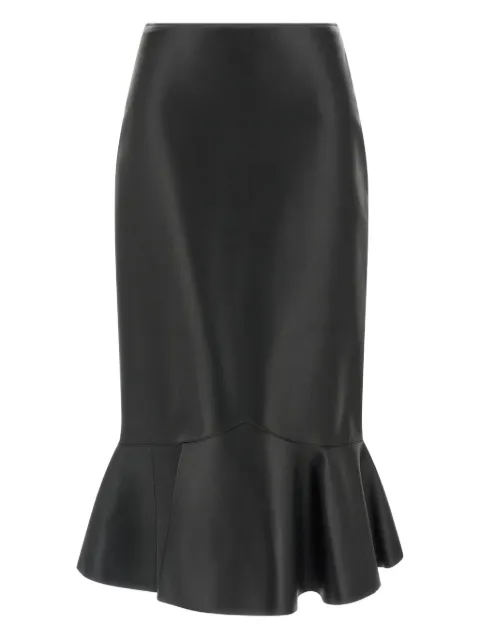 FENDI peplum-detail midi skirt Black FPD970AUV3