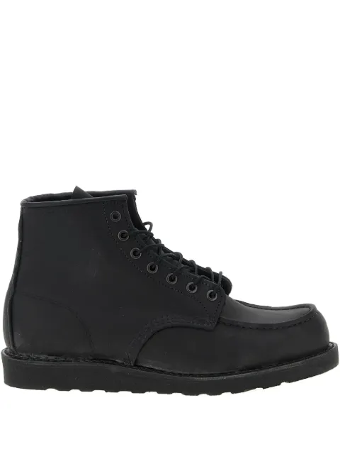 Red Wing Shoes Classic Moc lace-up ankle boots Black 0807D4