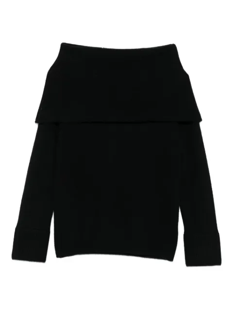 Gran Sasso off-shoulder sweater Black 2321323813099