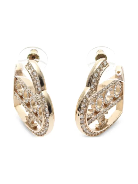 CHANEL Pre-Owned Coco Mark earrings Gold 1010058