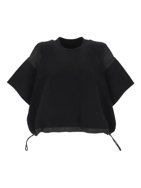 sacai drawstring knitted top Black 2508174002