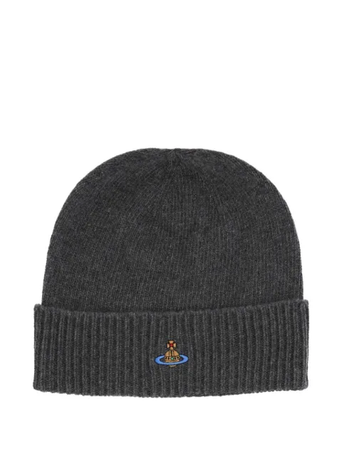 Vivienne Westwood ribbed beanie Grey 8102001CK0069P401