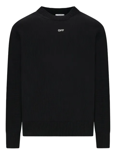 Off-White crewneck sweater Black OMHE20NF25KNI0011001
