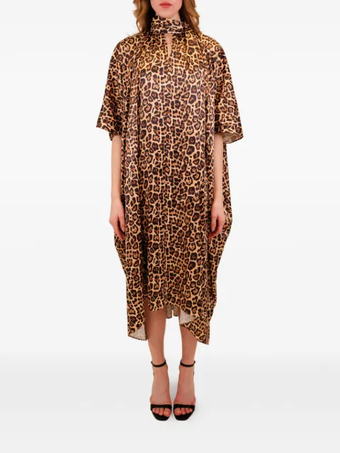 AZEEZA Raini midi dress Brown RAINIMIDISATIN