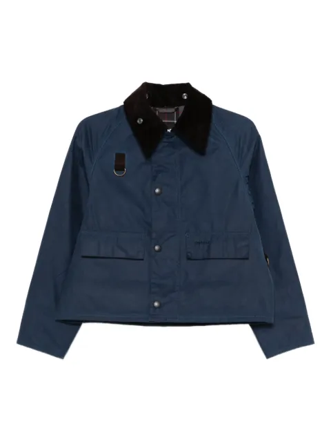 Barbour International corduroy-collar jacket Blue MWX1212BL56
