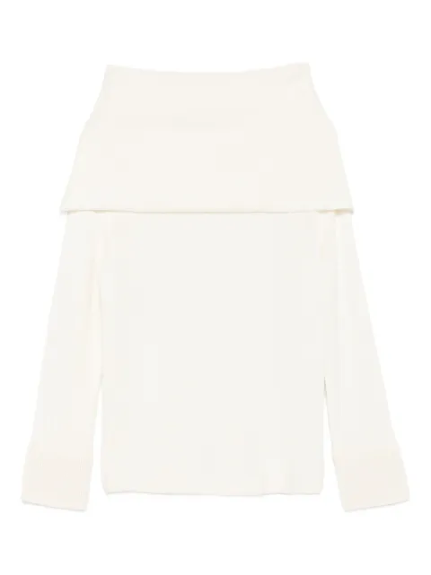 Gran Sasso off-shoulder sweater White 2321323813004