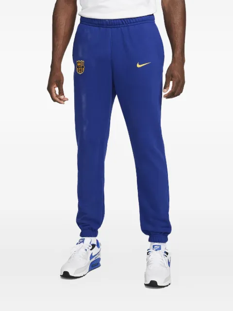 Nike x FC Barcelona Club Swoosh-embroidered track pants Blue FJ5604