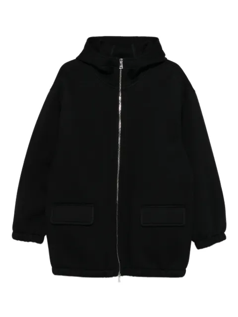 Plan C hooded zip-up jacket Black JKCJD55K00TV028