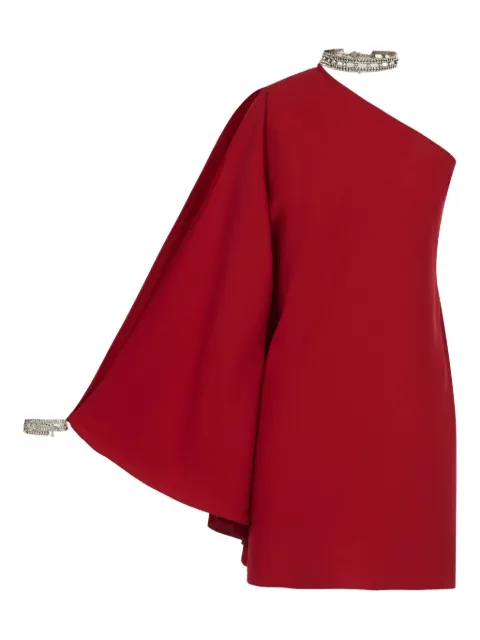 Taller Marmo Bolkan Crystal one-shoulder mini dress Red TMRE2629360