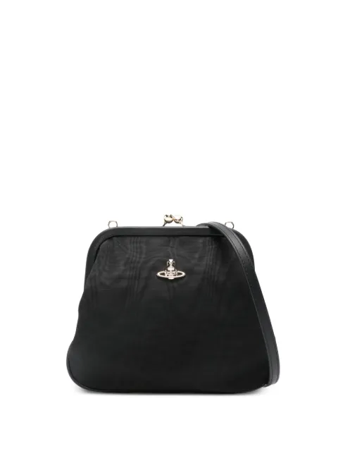 Vivienne Westwood Orb-detail clutch bag Black 4B01001BWW01F4