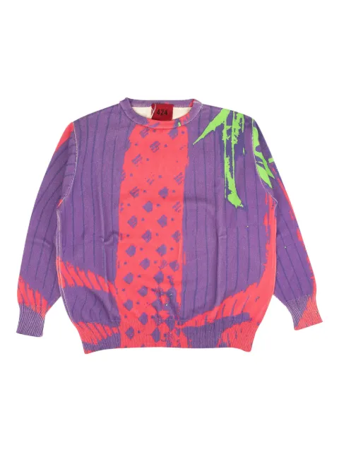424 On Fairfax Business long-sleeve sweatshirt Purple 954241132