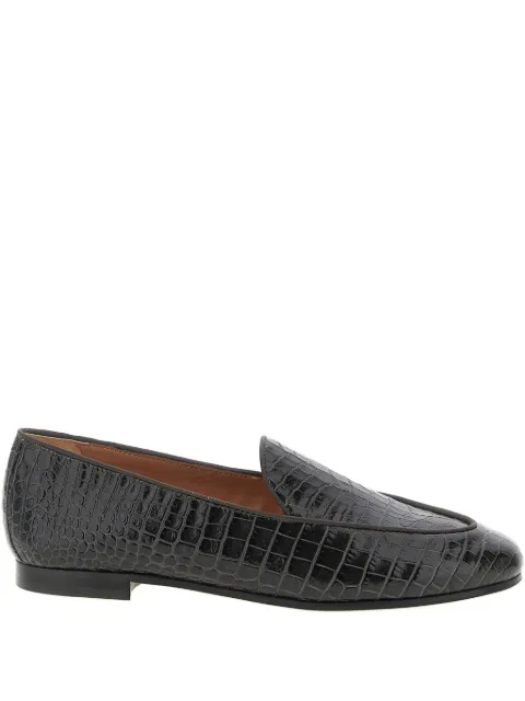 Aquazzura Guanto leather loafers Black GNNFLAM1CCNCHARCOAL