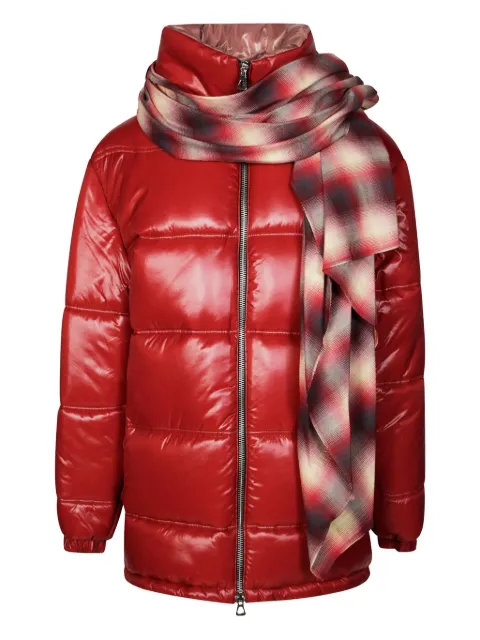 MARBELL Mikaela zipped coat Red AFW1004TENYL01